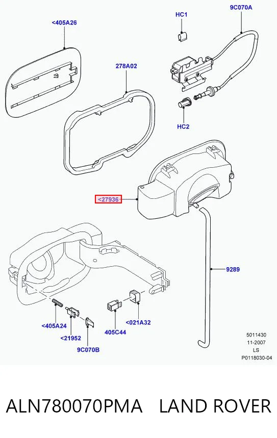 Заливная горловина топливного бака Land Rover AH2227936AB цена, от 33.19 USD