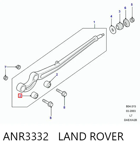 FAD4401 Caster Сайлентблок радиального рычага (передней подвески)