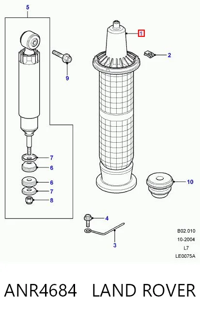 Купить 2079074 Kamoka Пневмоподушка (пневморессора) моста переднего