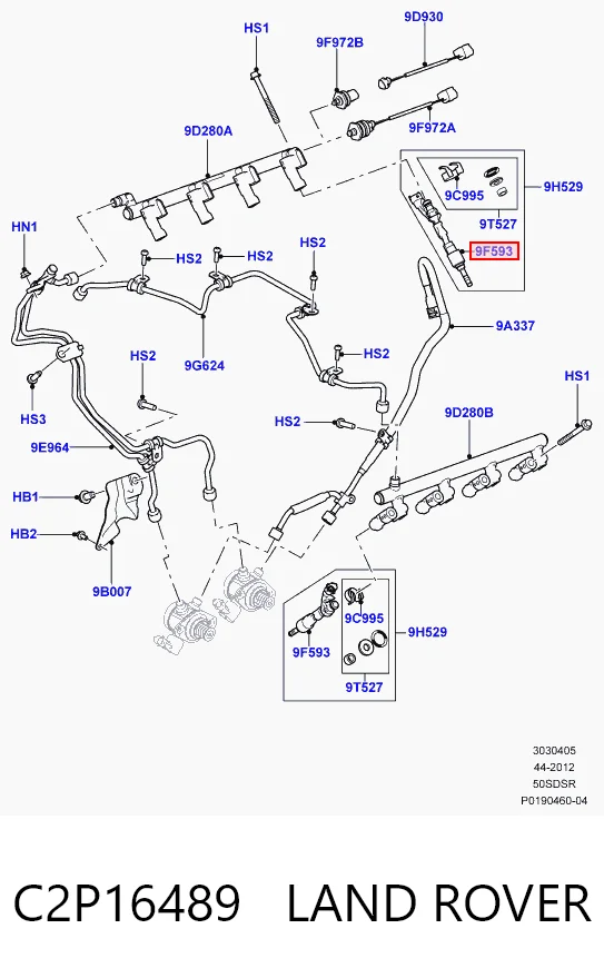 Топливные форсунки LR069897 Britpart