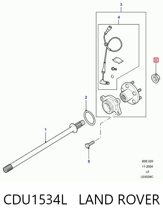 CDU1534L Land Rover Подшипник ступицы передней