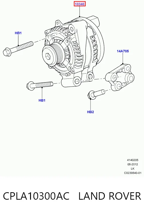 LR072764G Britpart Генератор автомобильный