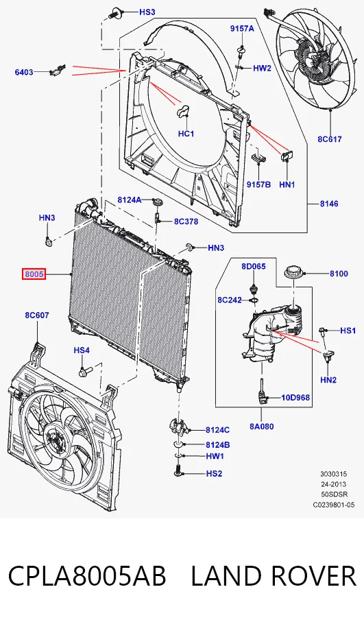 Радиатор охлаждения двигателя AND 30121645 цена, от 176.97 USD