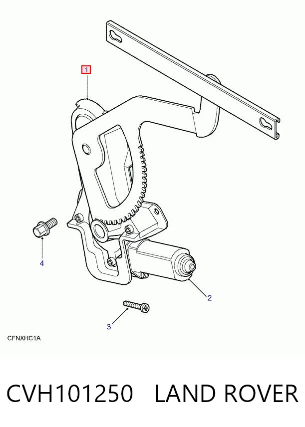 CVH101250 Land Rover Механизм стеклоподъемника двери задней, левой