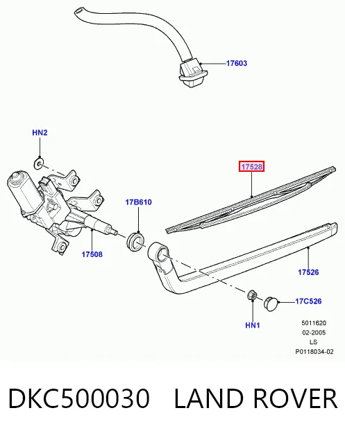 30955174 AND Щетка заднего стеклоочистителя