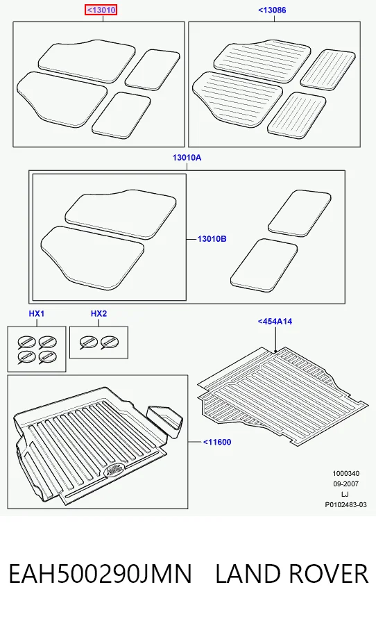EAH000310JMN Britpart Автоковрики