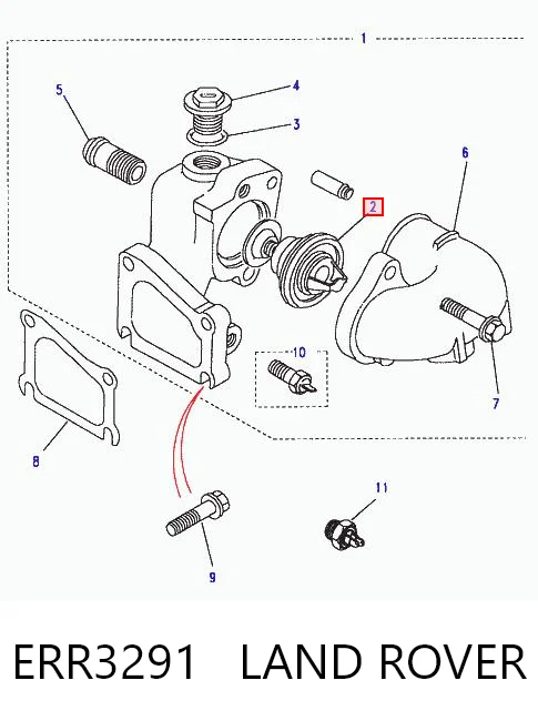 Термостат в корпусе Ford ERR3291A цена, от 15.02 USD