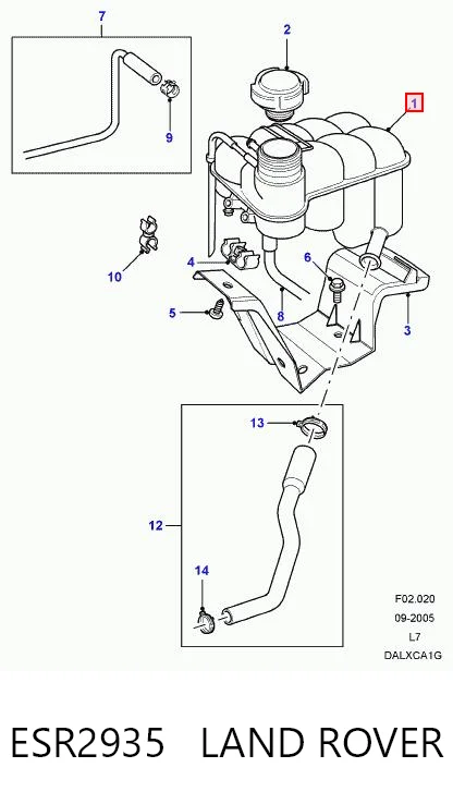 Купить PCF101410 Britpart Водяной бачок системы охлаждения