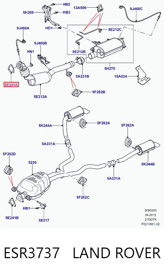 Купить 630006CC Orion Уплотнитель приемной трубы глушителя