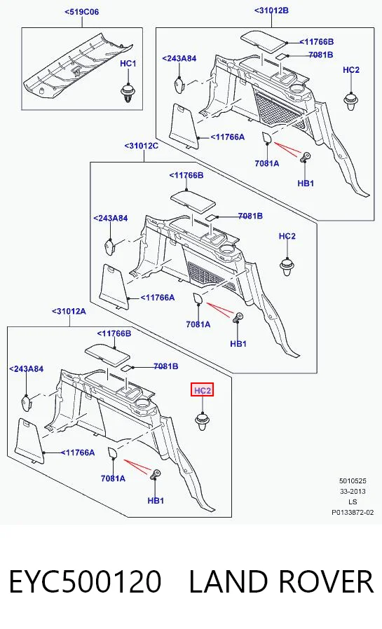 30863463 AND Пистон (клип) крепления обшивки двери