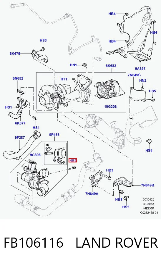 AJ87242 Jaguar Крепление переднего бампера