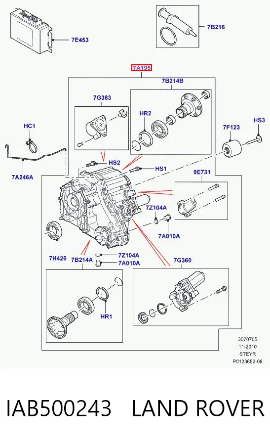 Коробка раздаточная в сборе Britpart LR049160 цена, от 316.74 USD