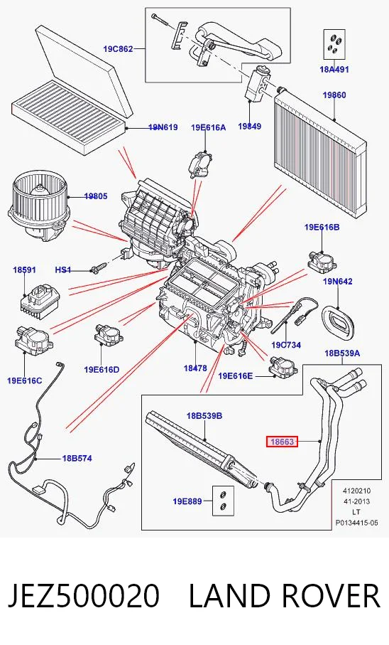 Шланг радиатора отопителя/печки, сдвоенный Britpart LR017030 цена, от 77.82 USD