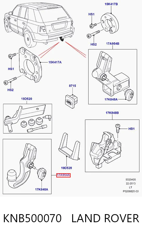KNB500070 Land Rover Прицепное