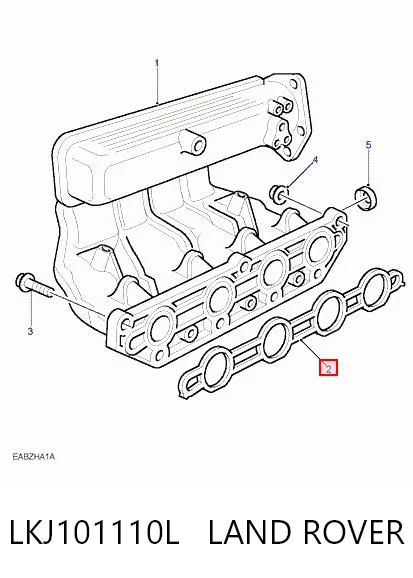 LKG000170 Rover Прокладка впускного коллектора нижняя