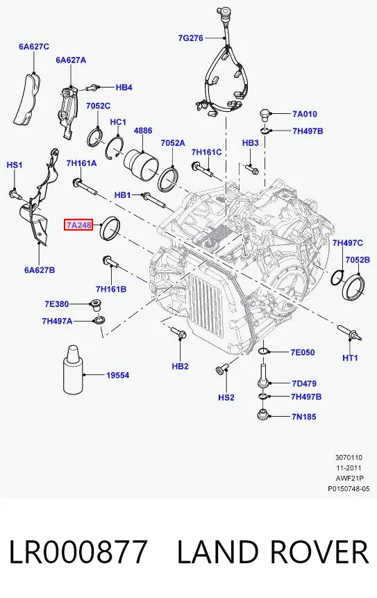 LR000877 Land Rover Сальник масляного насоса