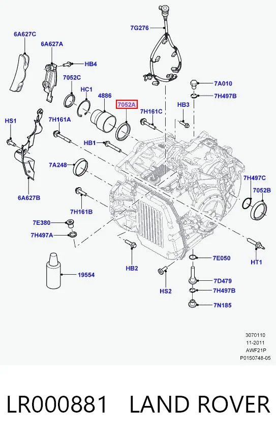 LR000881 Land Rover Сальник АКПП/КПП (выходного/вторичного вала)