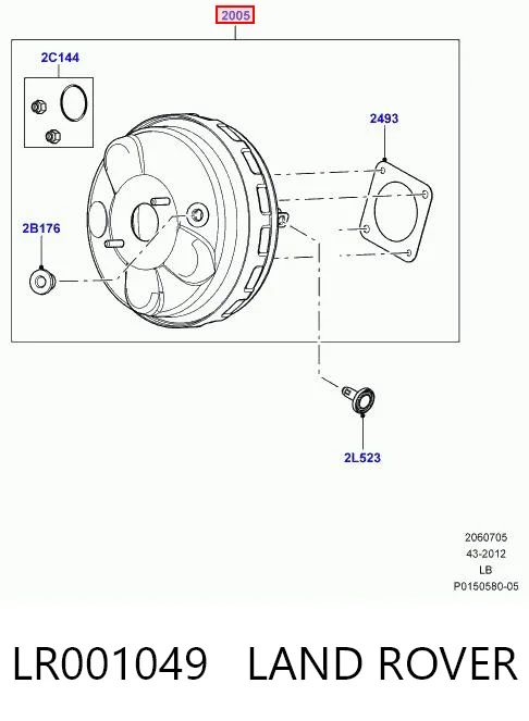 Вакуумник Britpart LR025443 цена, от 98.76 USD