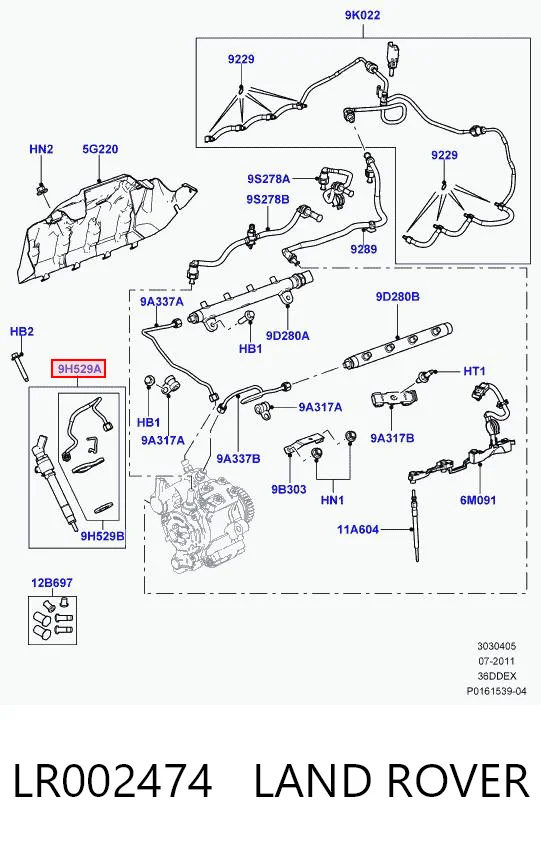 Форсунка инжектора Britpart LR002474 цена, от 152.03 USD