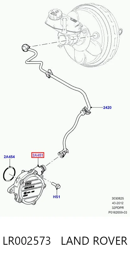 LR002573 Land Rover Механический вакуумный насос