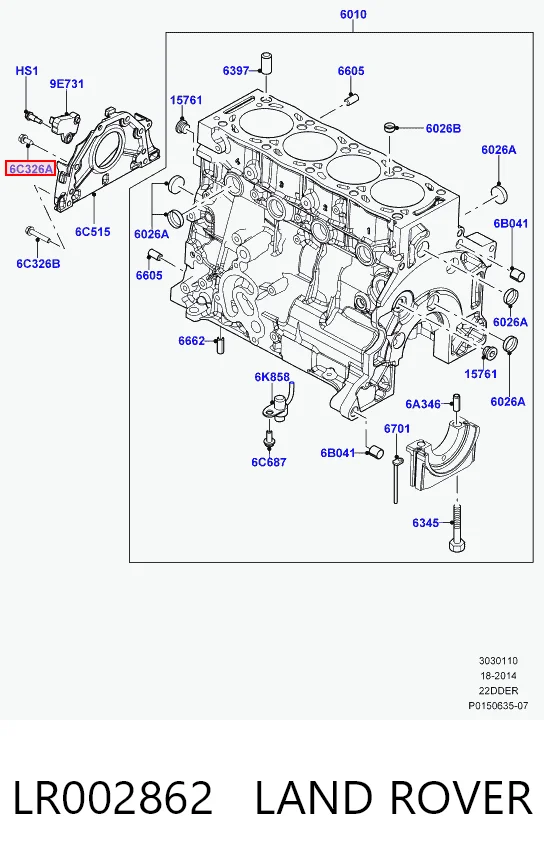LR002862 Land Rover
