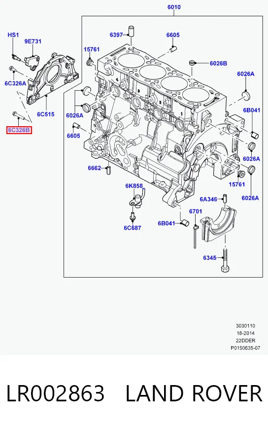LR002863 Land Rover