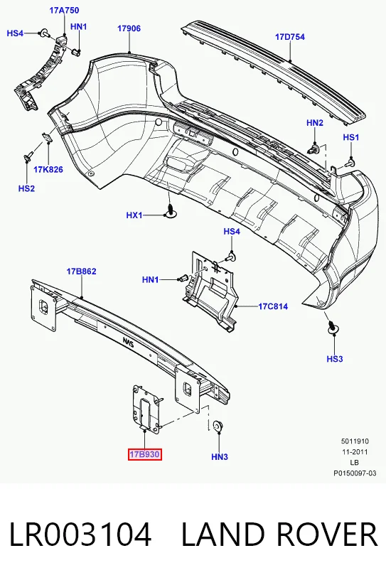 LR003104 Land Rover