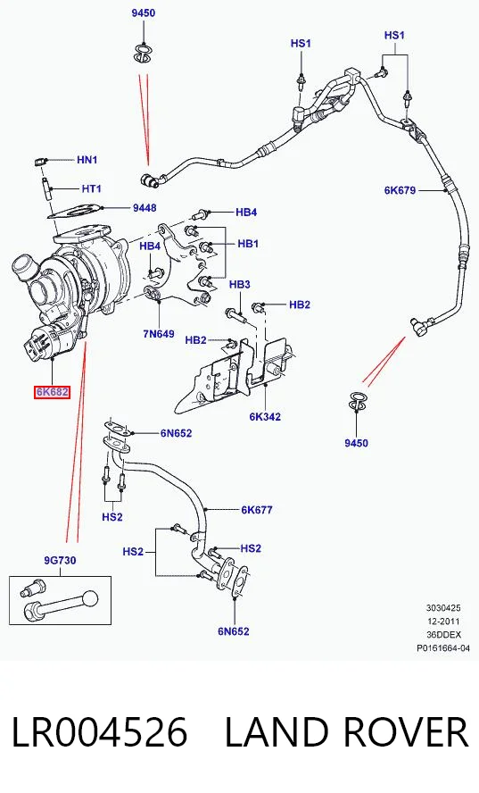 LR004526 Land Rover Турбонаддув