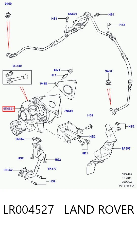 LR004527 Land Rover Турбонаддув