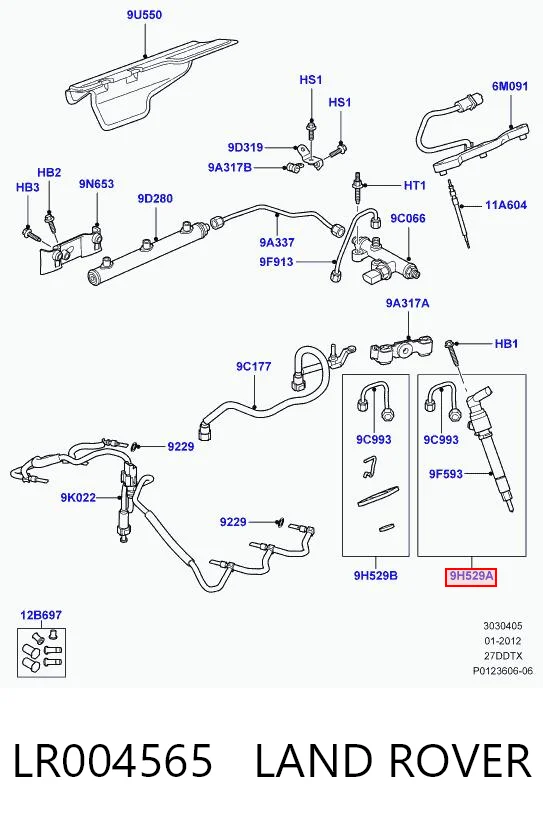 Форсунка инжектора Britpart LR006496 цена, от 136.41 USD