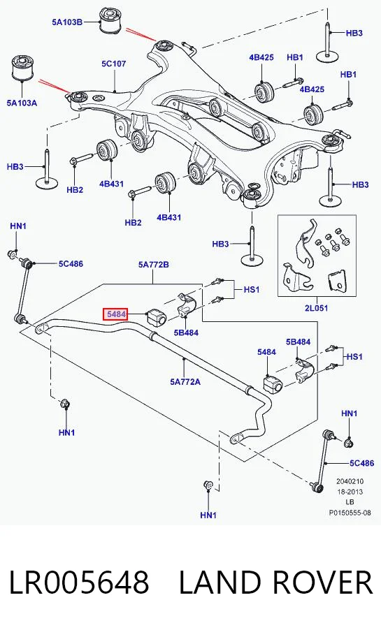 Резинка заднего стабилизатора Land Rover Freelander I внедорожник (L314) (1997 - 2006) цена, от 5.86 USD