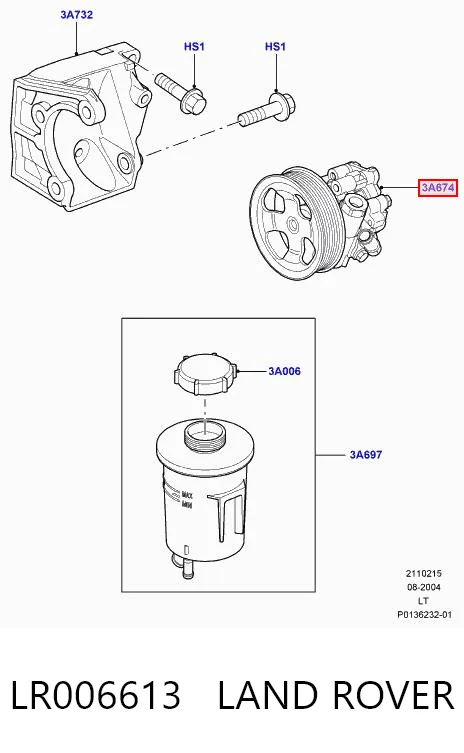 Купить QVB500400 Britpart Насос рулевого управления
