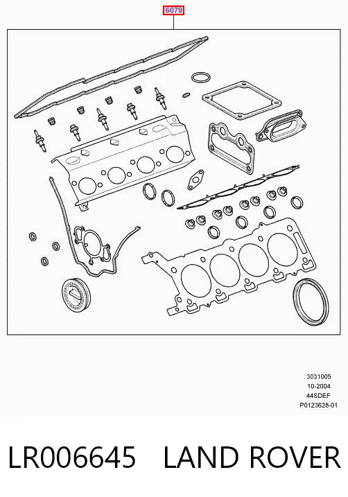 LR006645 Land Rover Комплект прокладок на двигатель