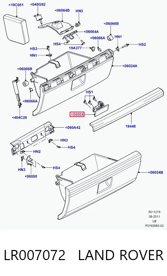 LR007072 Land Rover 