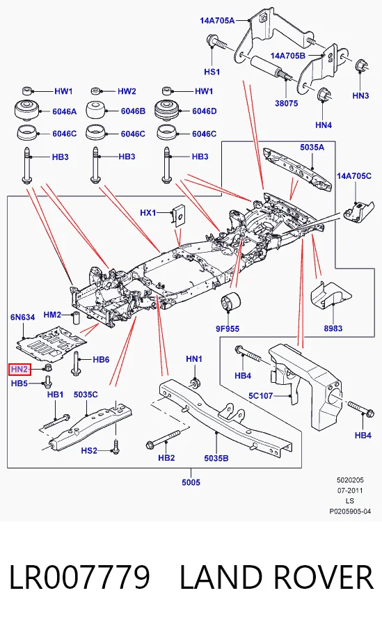 W520213S440 Jaguar Болт (гайка) крепежа