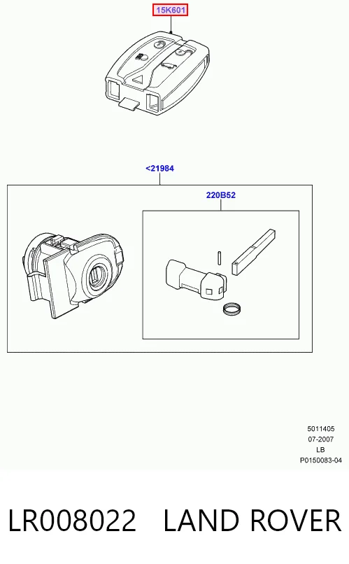 LR001863 Rover Брелок управления сигнализацией