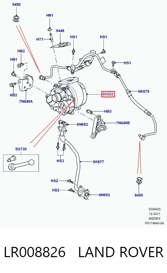 LR021043 Britpart Турбонаддув