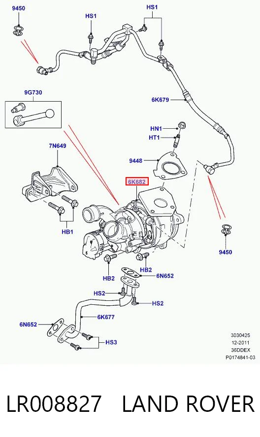 Турбокомпрессор Britpart LR004038
