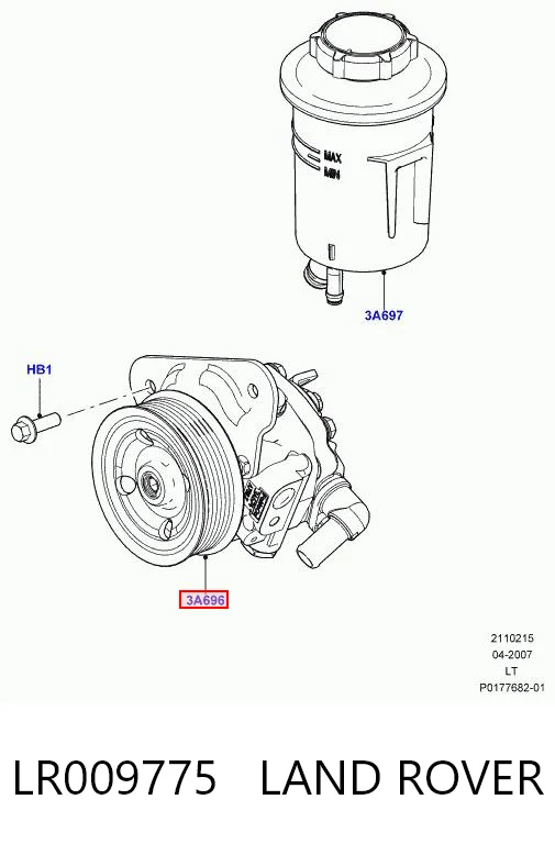 Купить QVB500640 Britpart Насос рулевого управления
