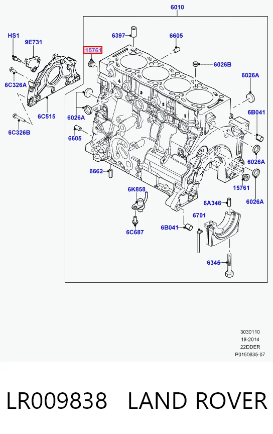 LR009838 Land Rover