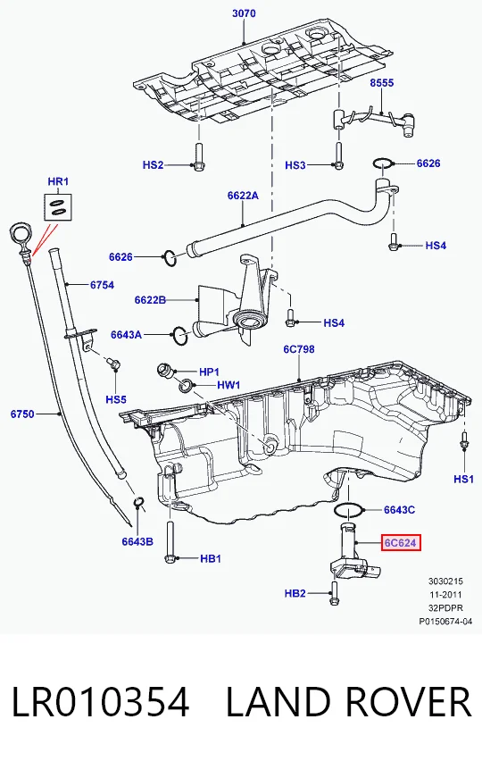 Датчик уровня масла на Volvo XC60 I 156