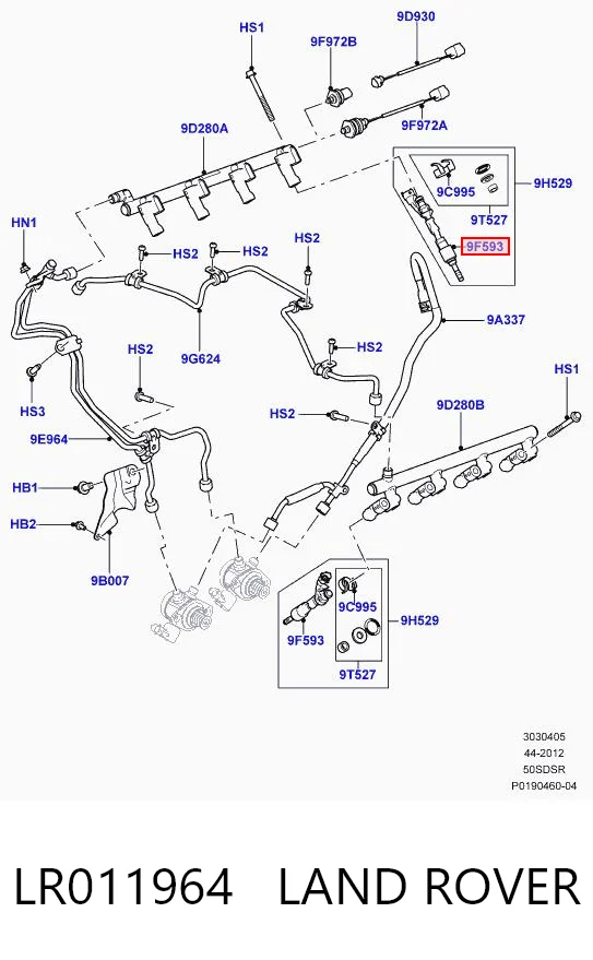 LR069897 Britpart Топливные форсунки