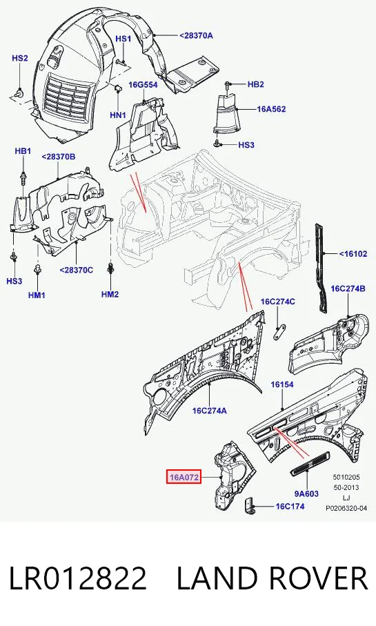 LR012822 Land Rover