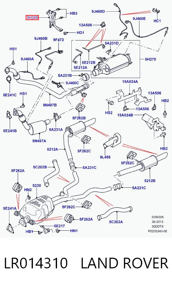 LR014310 Land Rover 