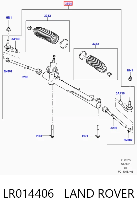 LR014406 Land Rover Управление рулевое в сборе