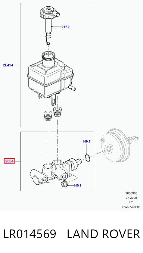 LR014569 Britpart Цилиндр тормозной, главный