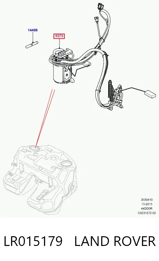LR015179 Land Rover Электробензонасос