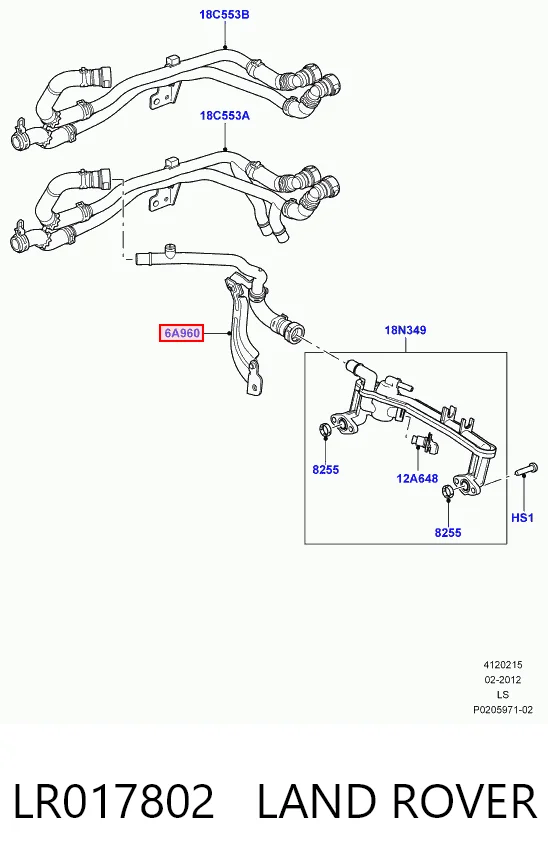 LR017802 Land Rover 
