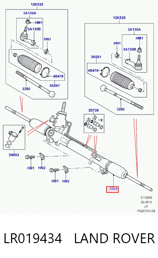 Купить 29598 Lemforder Рулевая рейка
