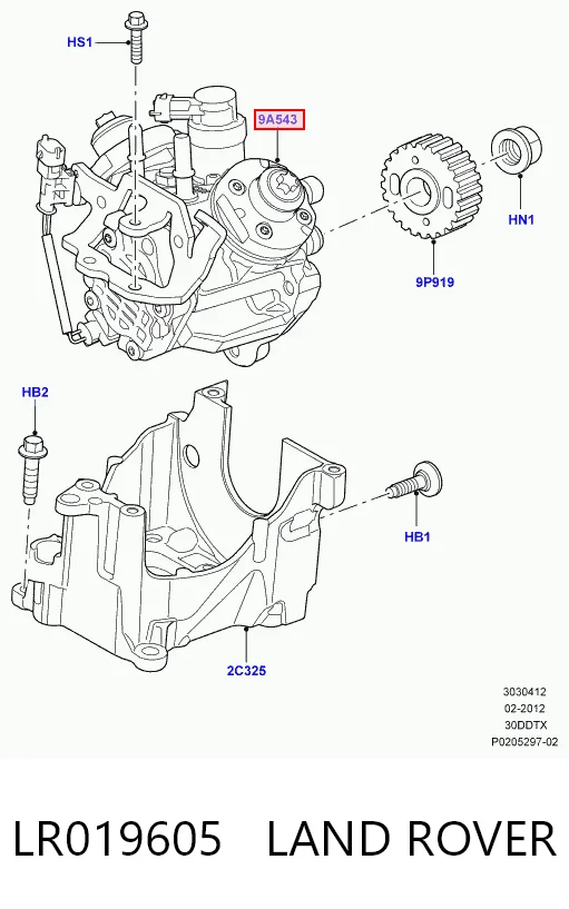 Купить C2C40321 Jaguar ТНВД
